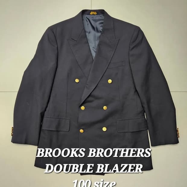 브룩스브라더 더블금장 블레이저