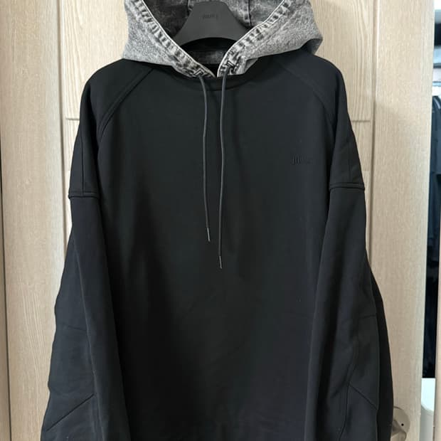 준지 24fw 데님 레이어드 맨투맨 M