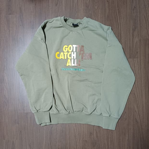 디스이즈네버댓 포켓몬 맨투맨 M