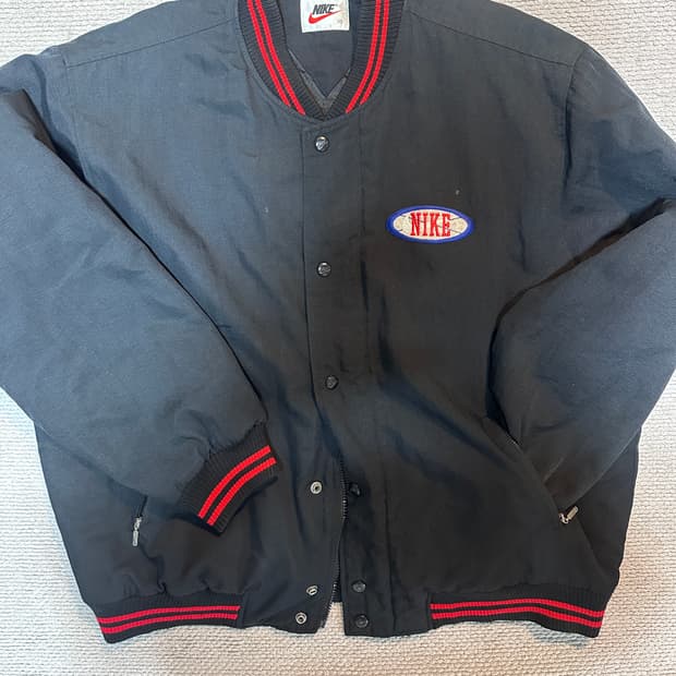 나이키 올드스쿨 빈티지 베이스볼 자켓