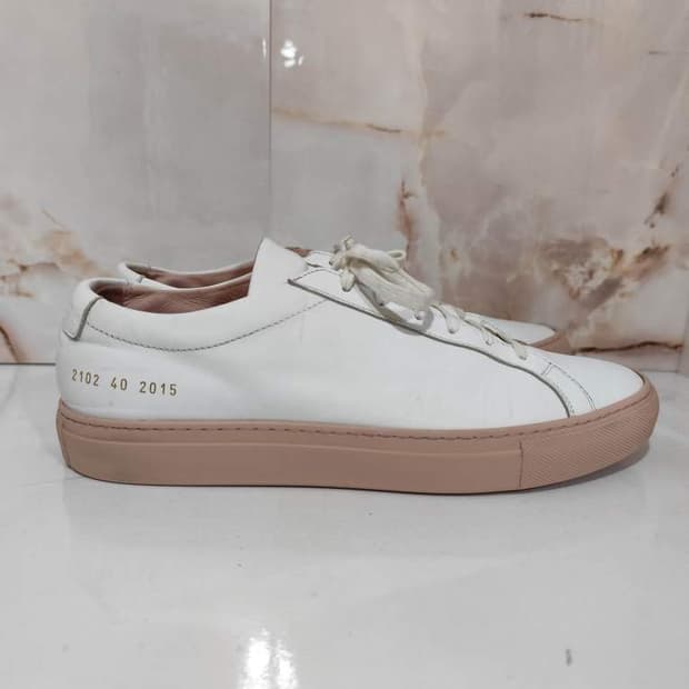 40 250mm 커먼프로젝트 아킬레스 로우 스니커즈 핑크솔