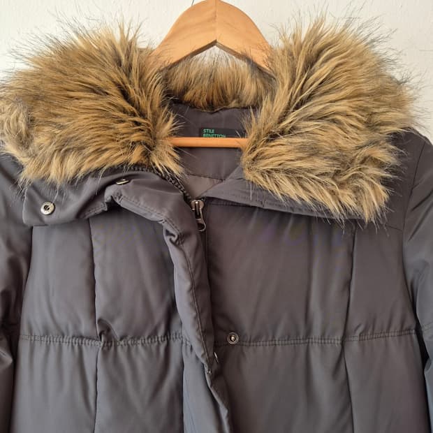 베네통 여성 덕다운롱패딩 44사이즈