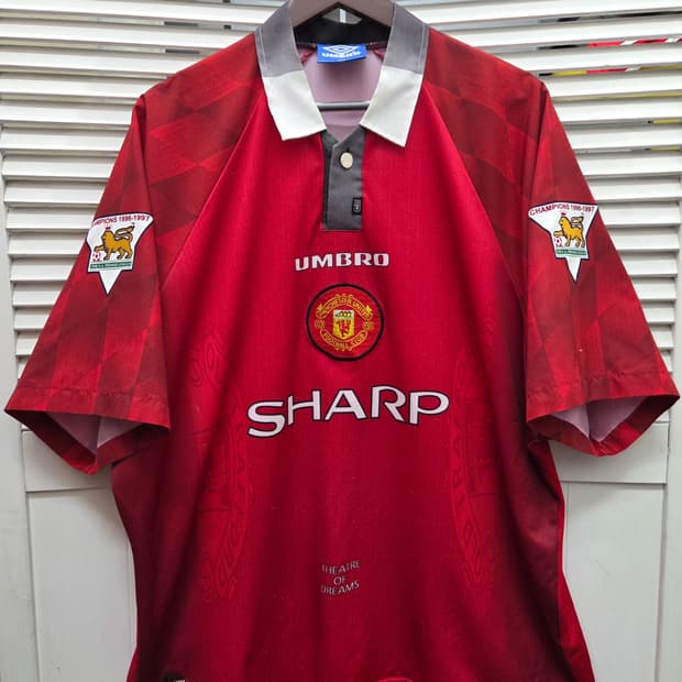 맨유 96-98 베컴 엄브로 유니폼