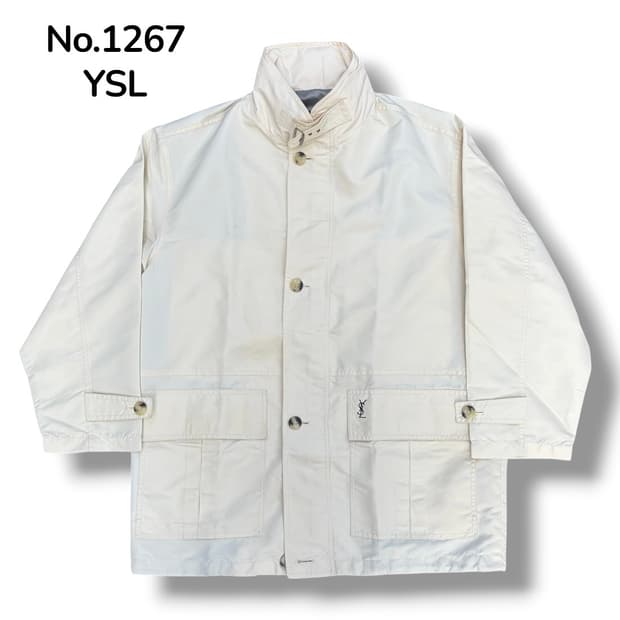 90s YSL 입생로랑 아카이브 유틸리티 사파리 자켓 블루종 100