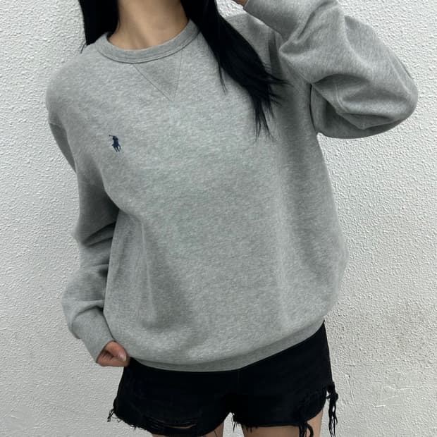 폴로 랄프로렌 네이비포니 그레이 롱슬리브 M