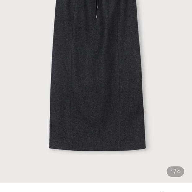 에토스 밴딩 펜슬 스커트 차콜