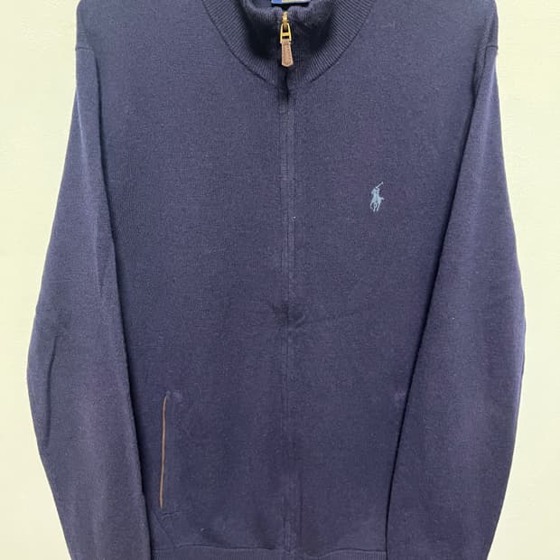 폴로 랄프로렌 네이비  울니트 집업