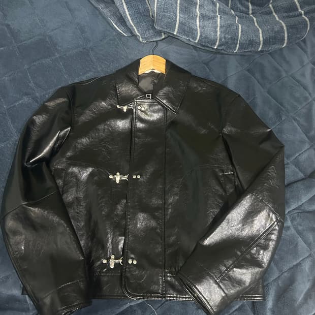 자라 레더 파이어맨 자켓 M