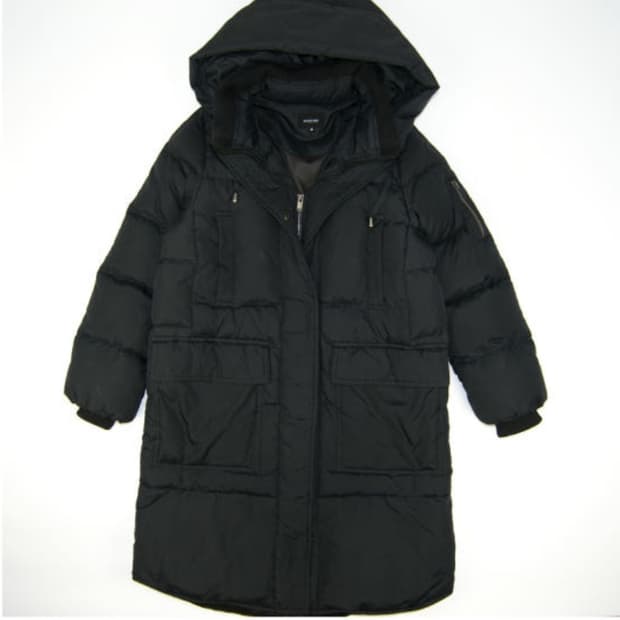 보니알렉스 폴리 후드 덕다운 롱패딩 블랙 (55)