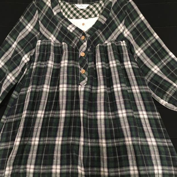 빈티지샵 구매) 체크 블라우스🪽🪽