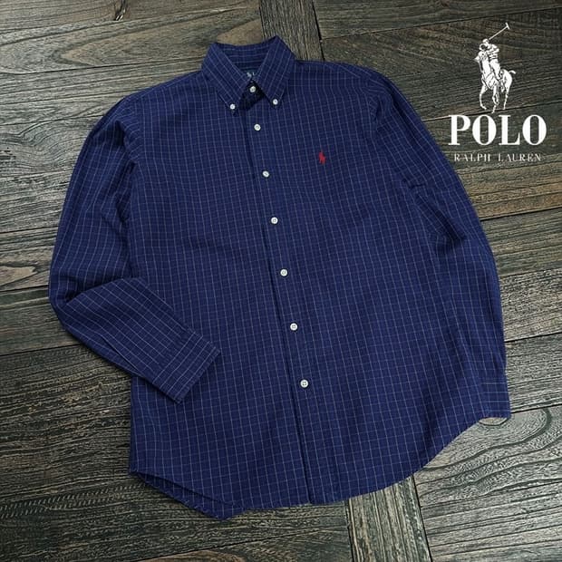 [폴로 랄프로렌] 포니 로고 자수 빈티지 체크 셔츠 M19256