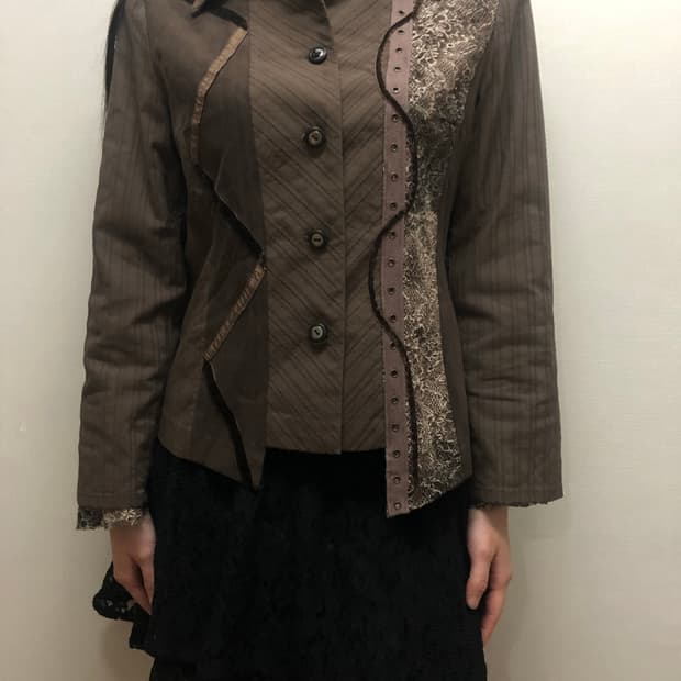 빈티지 브라운 오리엔탈 자켓