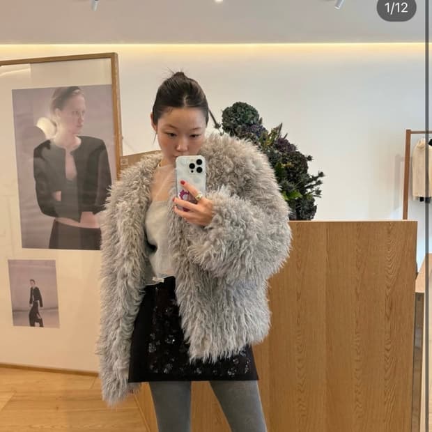 오버듀플레어 퍼 자켓 새상품 팝니다