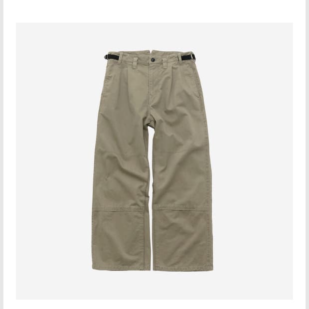 폴리테루 side zip gosima pants - beige