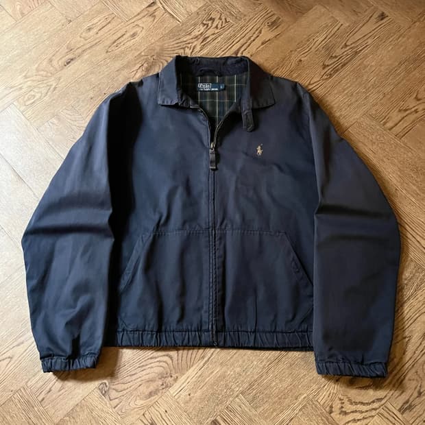 [L]폴로 랄프로렌 체크 라이닝 네이비 베이포트 자켓