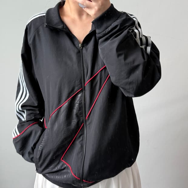 [2XL] 아디다스 챔피언스리그 블랙 바람막이