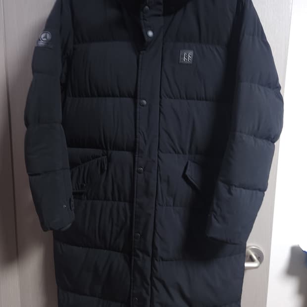 코오롱 거위털 롱패딩, M