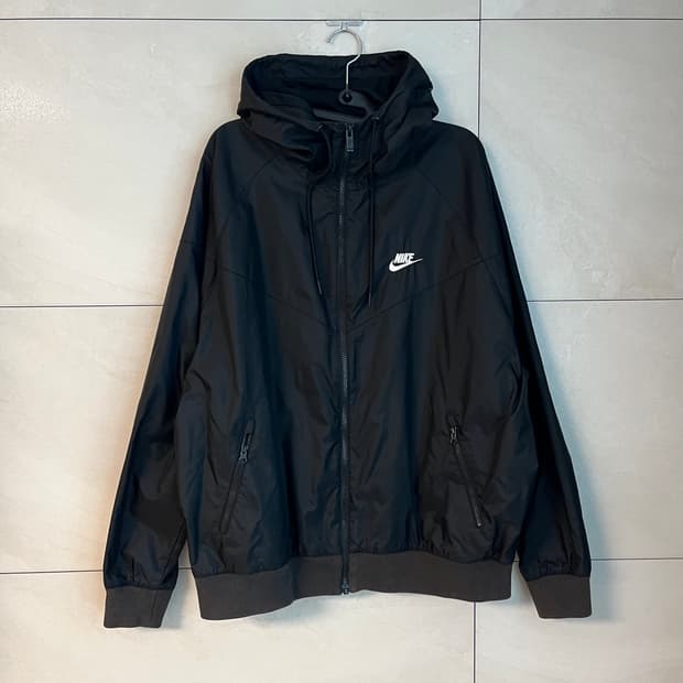 [XL/105] 나이키 윈드러너 후드 바람막이 블랙 