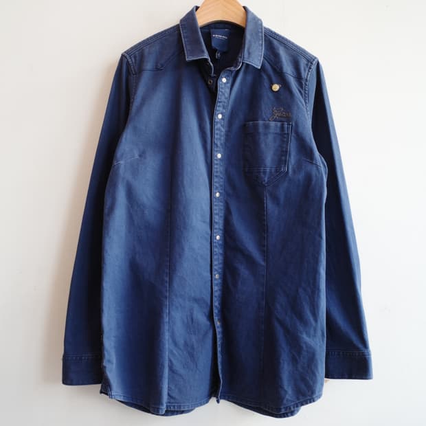G-STAR RAW 포켓 롱셔츠 
