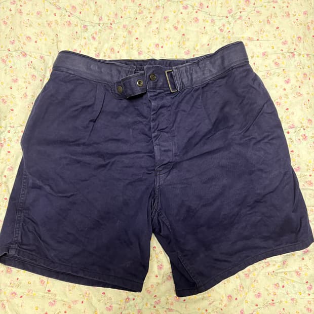 90s 이탈리아군 반바지 네이비 팬츠 (33-34)