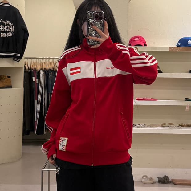 아디다스 오스트리아 국대 올드스쿨 트랙탑 U1486