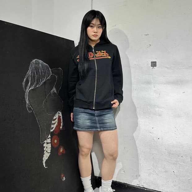 Jpn 일본빈티지 본더치 y2k 후드집업 져지