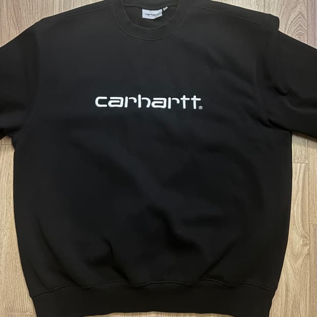 칼하트 기모 스웻셔츠 블랙 XL