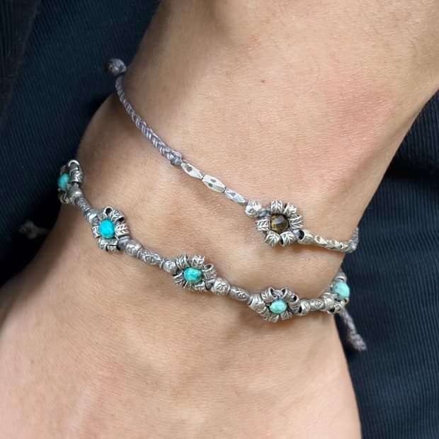 silver handmadebracelet