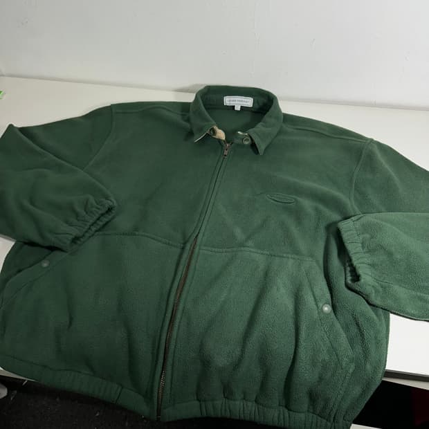 L 라퍼지스토어 딥그린 오버핏 후리스 트러커자켓