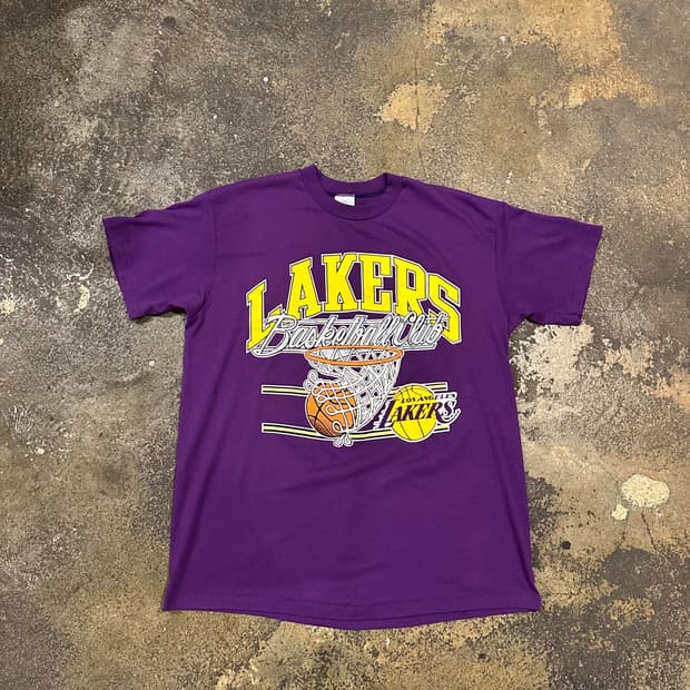 빈티지 90s LA 레이커스 티셔츠