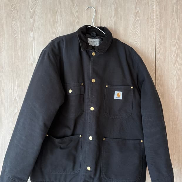 칼하트윕 wip 블랙 초어자켓(퀼팅) L