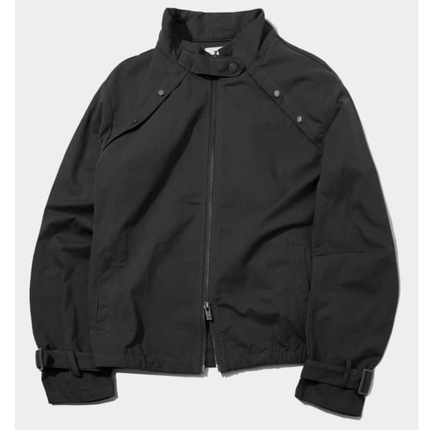 플레이스스튜디오 하이넥 스탠다드 비조 포인트 블루종 집업자켓