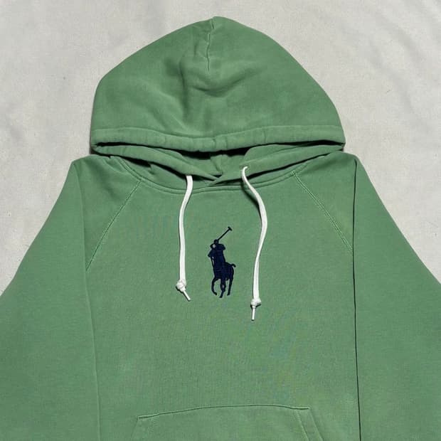 L 폴로랄프로렌 빅포니 그린 후드티