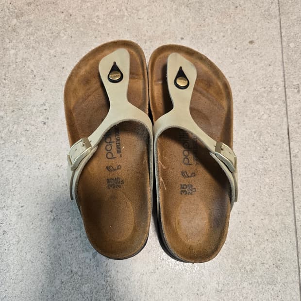 버켄스탁 파빌리오 지제 누벅 샌들 35