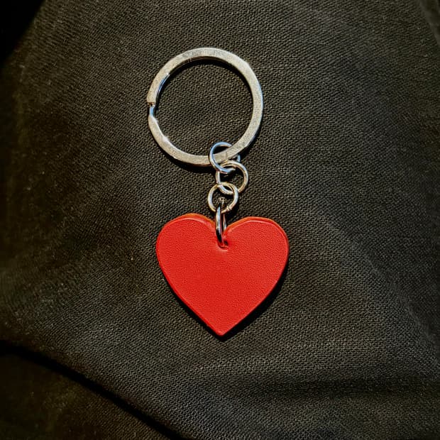 가죽 하트 키링♥️
