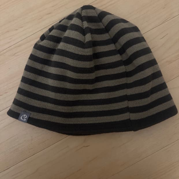 코이세이오 STRIPE BEANIE MUD KHAKI
