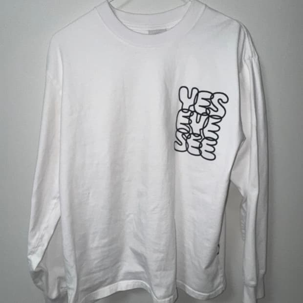 예스아이씨 롱슬리브 긴팔 화이트 s