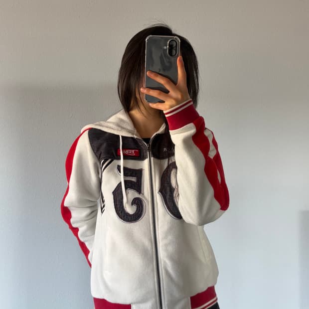 [S]FUBU 후부 y2k 레이싱 플리스 후드집업