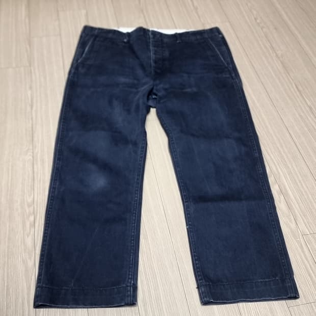 일본 헤드포터 네이비 데님 와이드 팬츠(34)