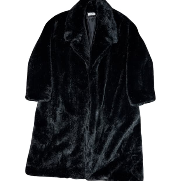 Vintage 빈티지 페이크 퍼 코트