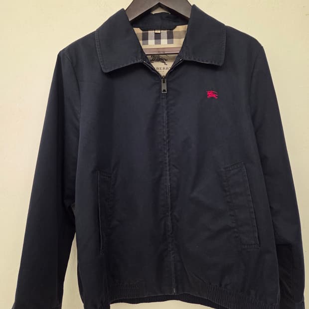 버버리 네이비 블루종 자켓 L사이즈