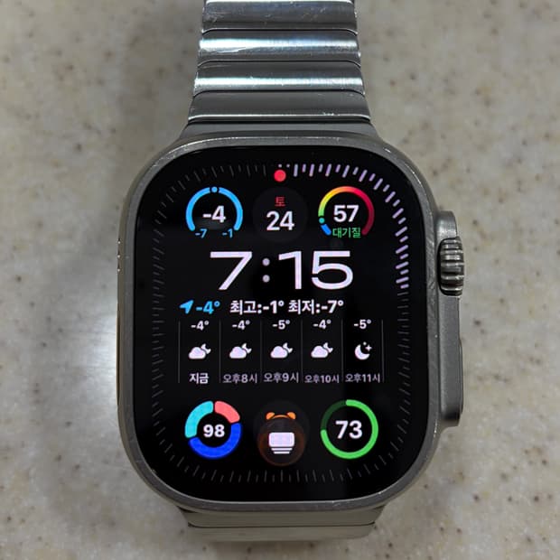 애플워치 울트라 2 49mm 셀룰러 & 애플 정품 링크브레이슬릿 스트랩