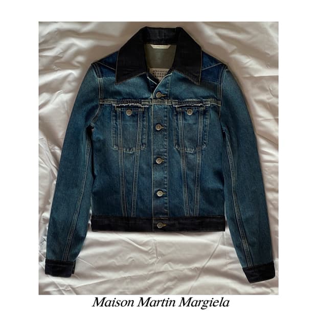 마르지엘라 백스티치 요크 데님 자켓 청자켓 아카이브