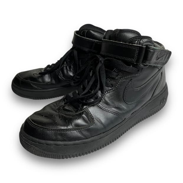 나이키 에어포스 1 미드 트리플 블랙 슈즈