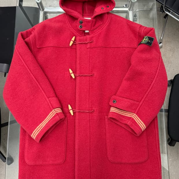 STONE ISLAND 90A/W MONTGOMERY COAT - RED