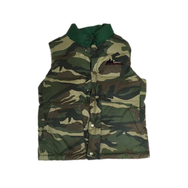 지프 리버시블 패딩 조끼