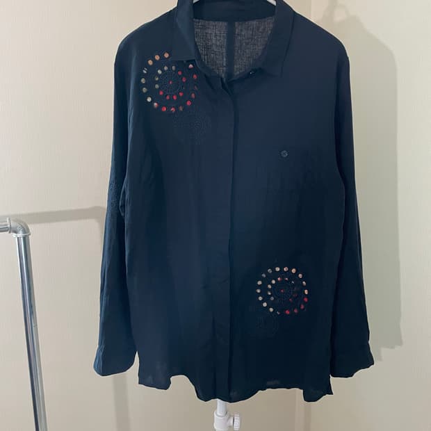 패치 오리엔탈 무드 셔츠 