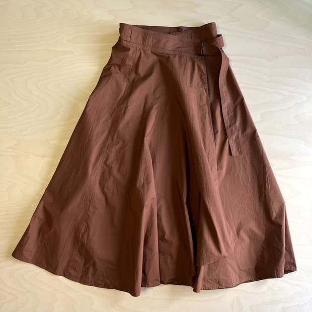 Aton Cotton Wrap skirt