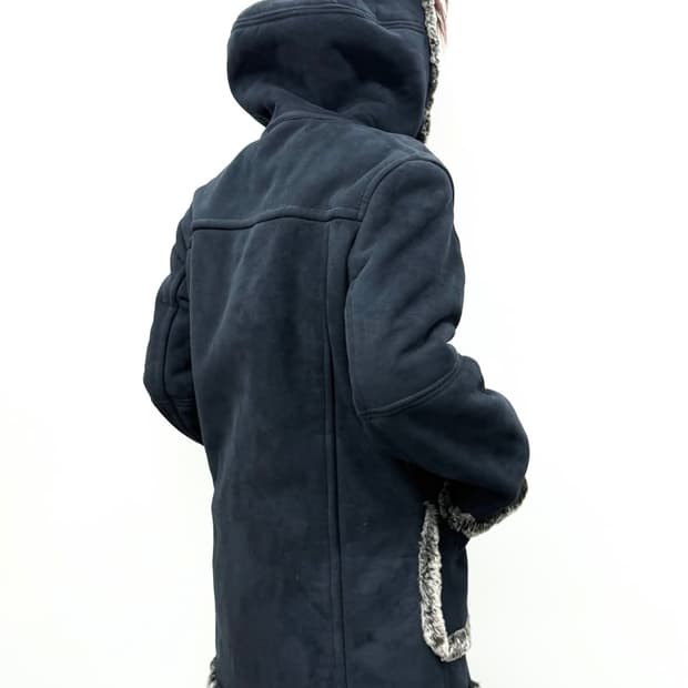 PPFM Hooded Shearling Half Coat