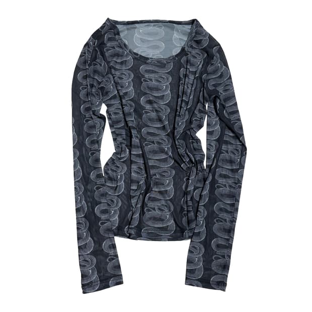 히스테릭 글래머 스네이크 탑 